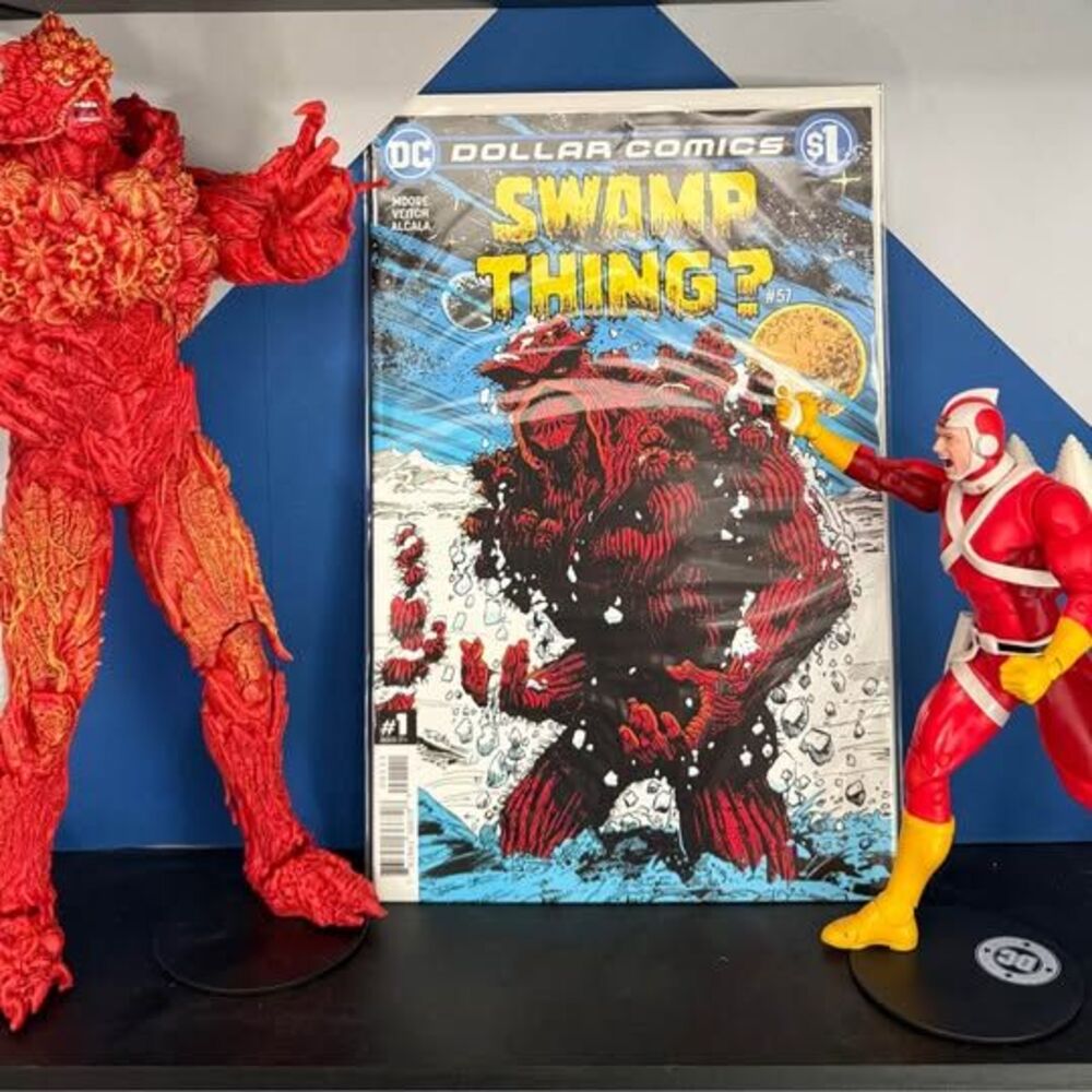 McFarlane DC Multiverse Swamp Thing vs Adam Strange Figure Set | Retro